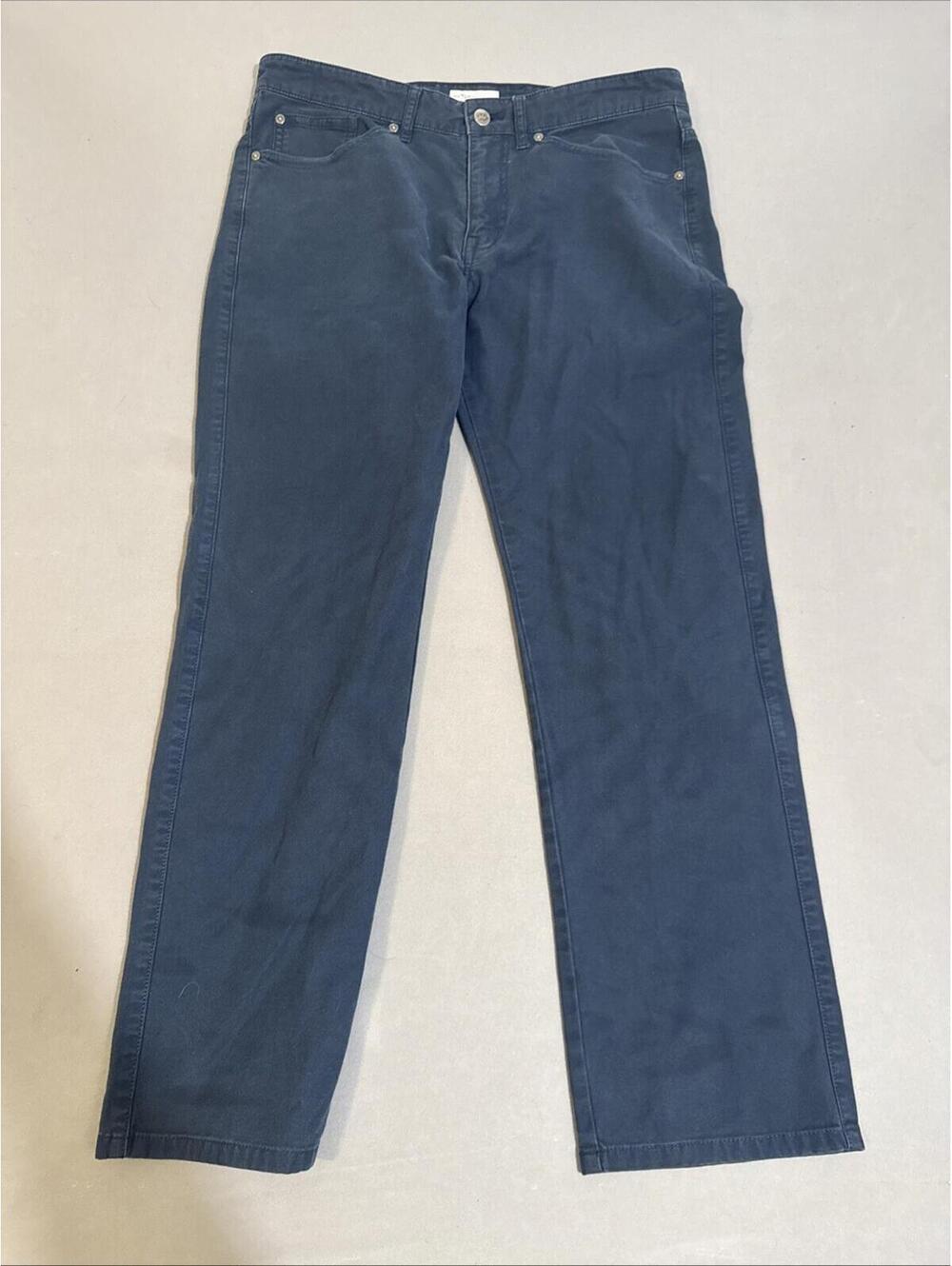 Peter Millar Crown 5 pocket canvas golf pants Mens 32 Navy Blue
